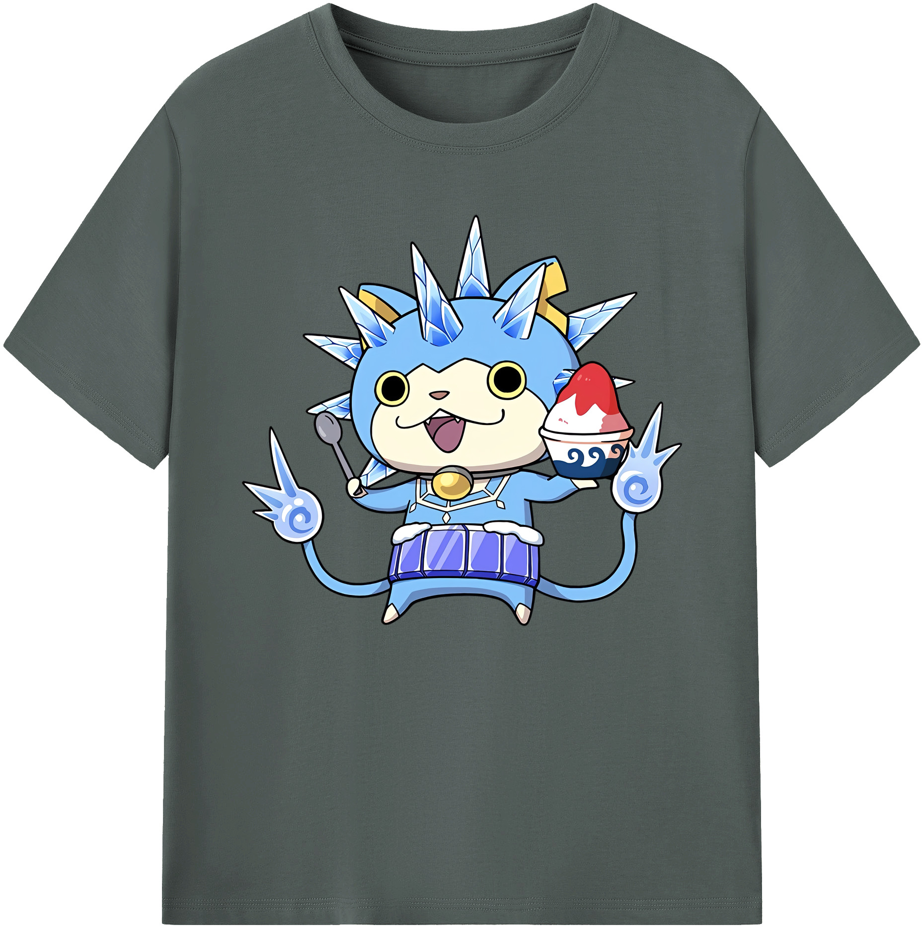 （画像用） 妖怪ウォッチ Yo-kai Watch 綿100％ メンズ半袖Tシャツ｜肌触りやわらか＆通気性